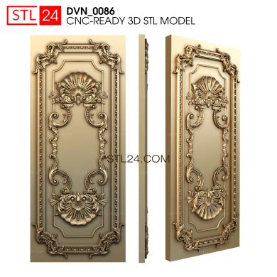 Door covers (DVN_0086) 3D models for cnc